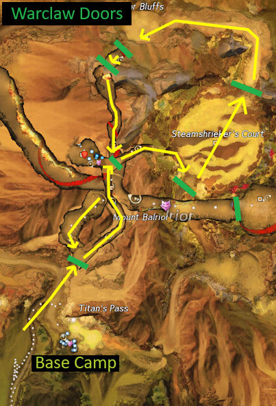 Warclaw door path