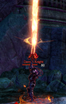 Demon Knight shoots a beam into the air